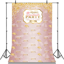 Charger l'image dans la galerie, Lofaris Gold Glitter Graduation Party Backdorp For Grads