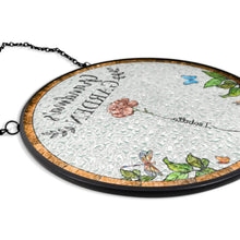 Charger l&#39;image dans la galerie, Gift For Wife,Gift For Grandma,Gift For Mother,Family,Love,Gardening - Birth Flower Grandma&#39;s Garden - Personalized Stained Glass Window Hanging Suncatcher
