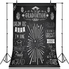 Charger l&#39;image dans la galerie, Lofaris Black White Graduation 2022 The True Is Bright Backdrop
