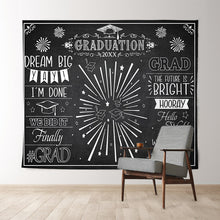 Charger l&#39;image dans la galerie, Lofaris Black White Graduation 2022 The True Is Bright Backdrop
